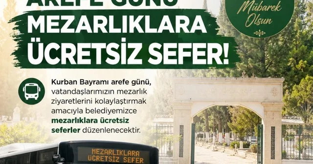 Nazilli Belediyesi nden Kurban Bayramı öncesi mezarlıklara ücretsiz servis hizmeti Aydın Haberleri