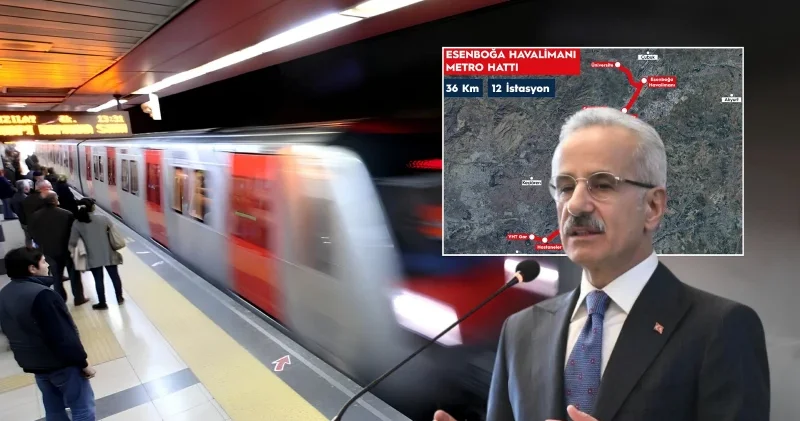 Esenboğa Metrosu nda aktarma çilesi bitiyor: 36 kilometrelik dev projenin ihale tarihi açıklandı Gündem Haberleri