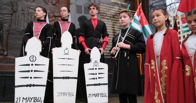 Çerkes ve Abhazlar, Kafkas Sürgünü nde kaybettikleri atalarını andı Düzce Haberleri