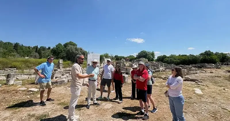 Cruise turistlerinin yeni rotası Stratonikeia oldu