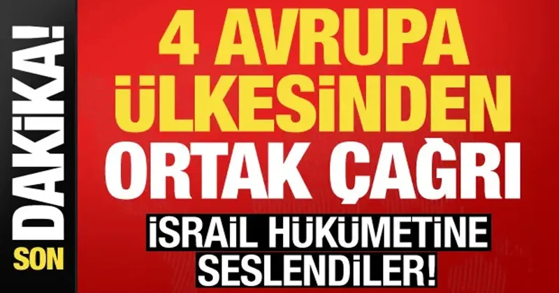 4 Avrupa ülkesinden Batı Şeria için ortak açıklama