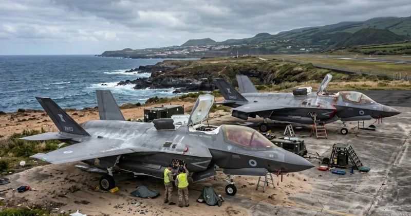 Sıfır kilometre F 35 harp uçakları adada mahsur kaldı Sözcü Gazetesi