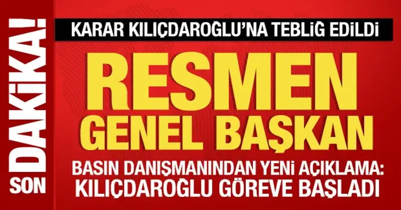 Mutlak butlan Kılıçdaroğlu na tebliğ edildi