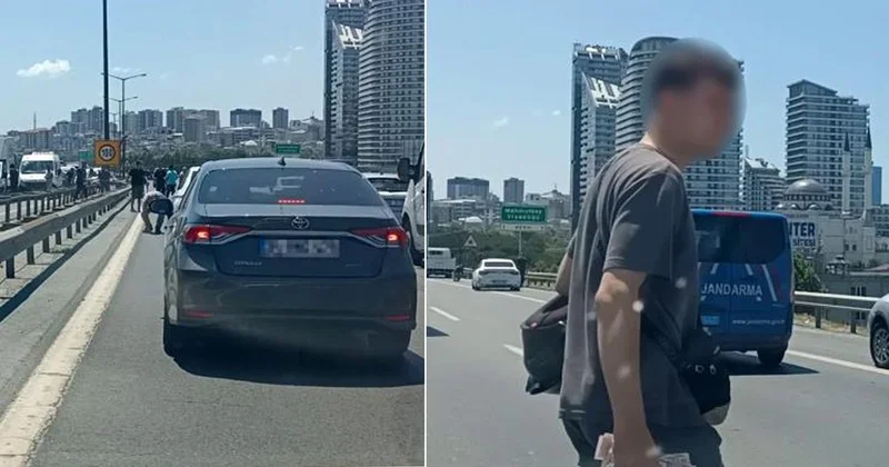 Motosikletli Kuryenin Paraları Yola Saçıldı