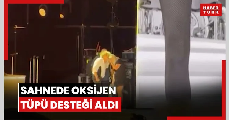 Sahnede oksijen tüpü desteği aldı