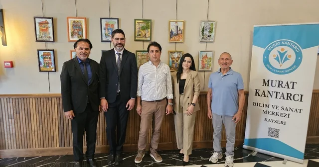 Öğrenciler hayallerini resmetti Murat Kantarcı Bilim ve Sanat Merkezi öğrencilerinin hazırladığı Renk ve İz Resim Sergisi açıldı Kayseri Haberleri Habertürk Yerel Haberler
