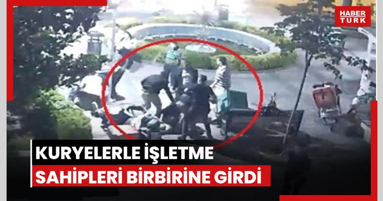Kuryelerle işletme sahipleri birbirine girdi