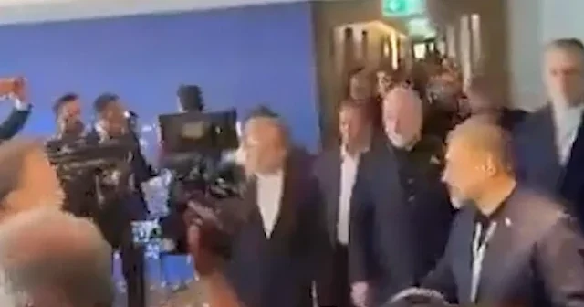 Trump ın sosyal medya mesajı masayı devirdi: İran heyeti salonu terk etti VİDEO İZLE