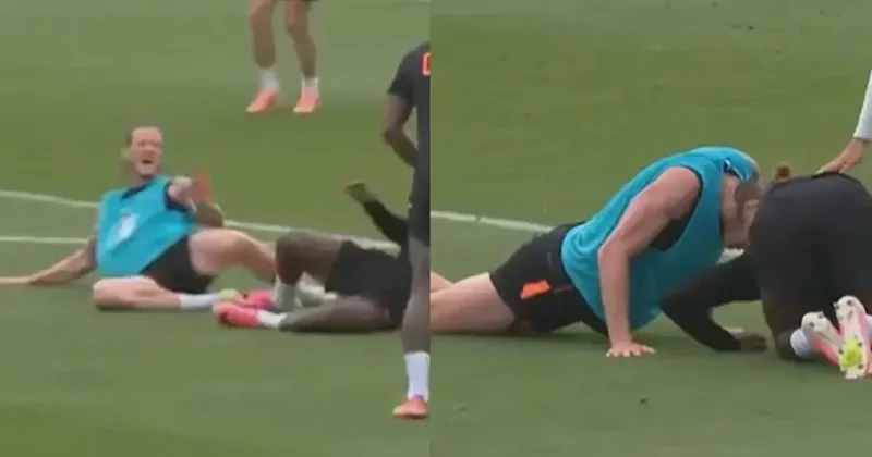 Wout Weghorst tan takım arkadaşına sert müdahale! Fanatik Spor Haberleri Video