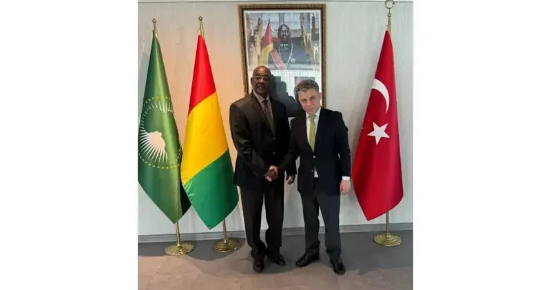 SANKON Genel Başkanı Cevahiroğlu ndan Gine Büyükelçiliği ne ziyaret