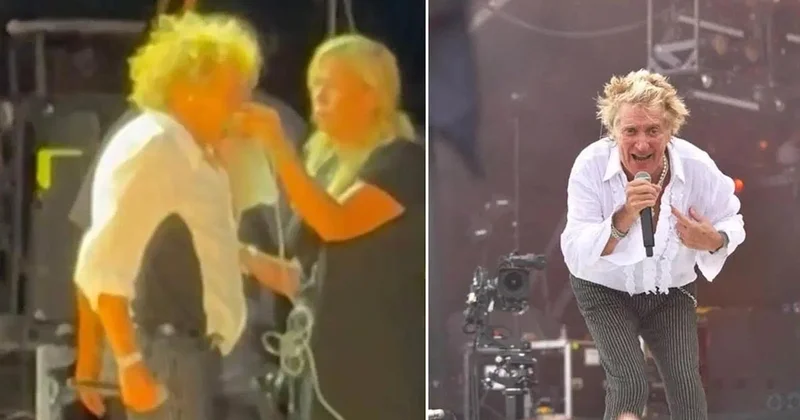 81 yaşındaki Rod Stewart oksijen tüpüyle konsere devam etti Sözcü Gazetesi