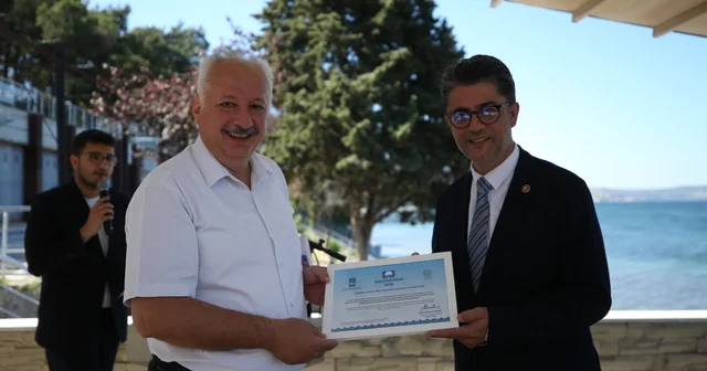Çanakkale Onsekiz Mart Üniversitesi Dardanos Yerleşkesi Mavi Bayrak aldı Çanakkale Haberleri Habertürk Yerel Haberler
