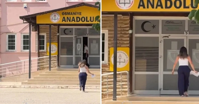 Hafta sonu yapılan sınavda çekilen görüntüye tepki yağıyor