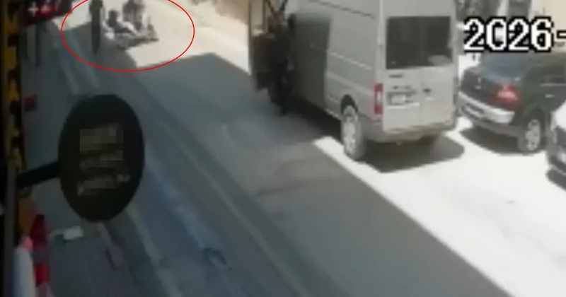Yola dökülen mazotun neden olduğu kazalar kamerada