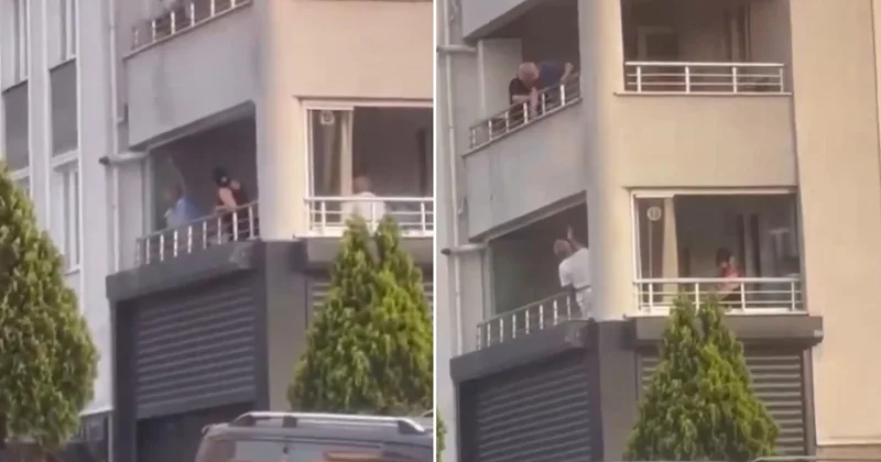 Balkonda yakılan mangal apartmanı ayağa kaldırdı