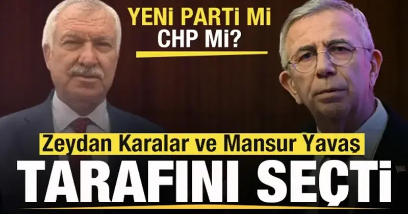 Mansur Yavaş, Zeydan Karalar ve Vahap Seçer tarafını seçti! Hangi partide yer alacaklar?