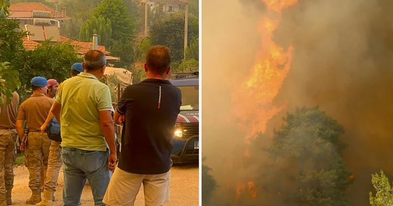 Fethiye de Orman Yangını: İnlice Mahallesi Tahliye Ediliyor