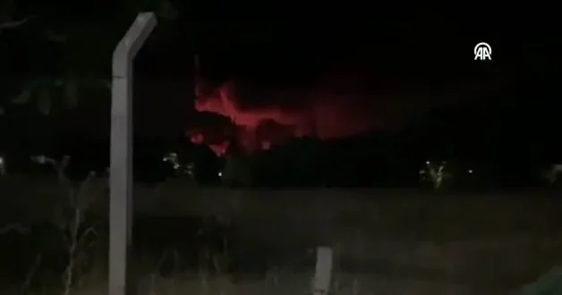 Eskişehir de TEI fabrikasında korkutan yangın