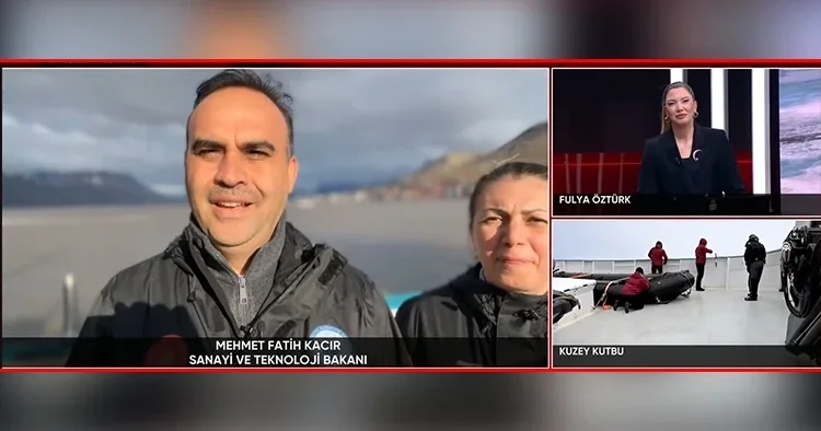 Bakan Kacır, Kuzey Kutbu’ndan CNN Türk yayınına bağlandı: İklim değişikliği gündemimizde