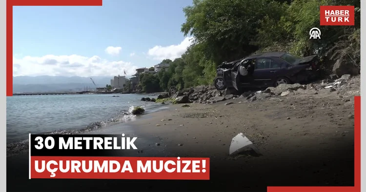 30 metrelik uçurumda mucize!