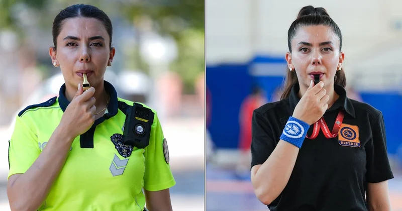 Hem minderde hem trafikte düdük çalıyor Sözcü Gazetesi