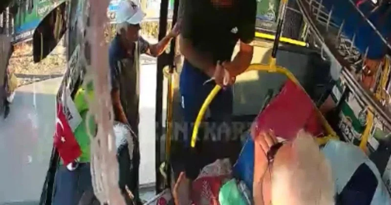 Penseyi silah gibi gösterip şoförü tehdit eden yolcu yakalandı