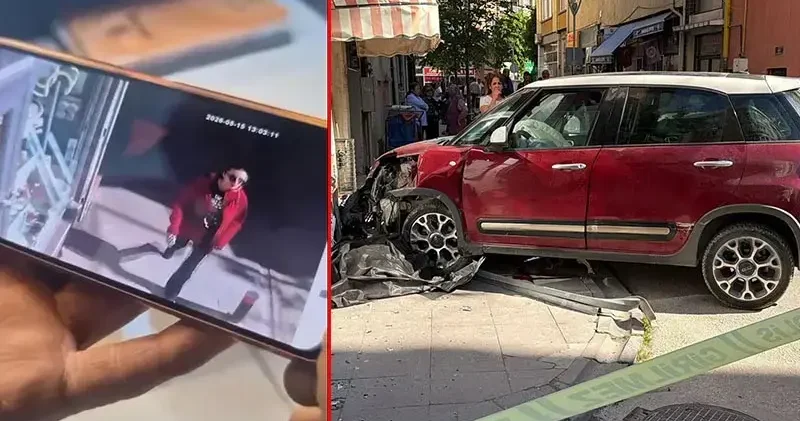Gökçe’nin, kaldırımda otomobilin çarpması sonucu öldüğü kazanın yeni görüntüleri ortaya çıktı