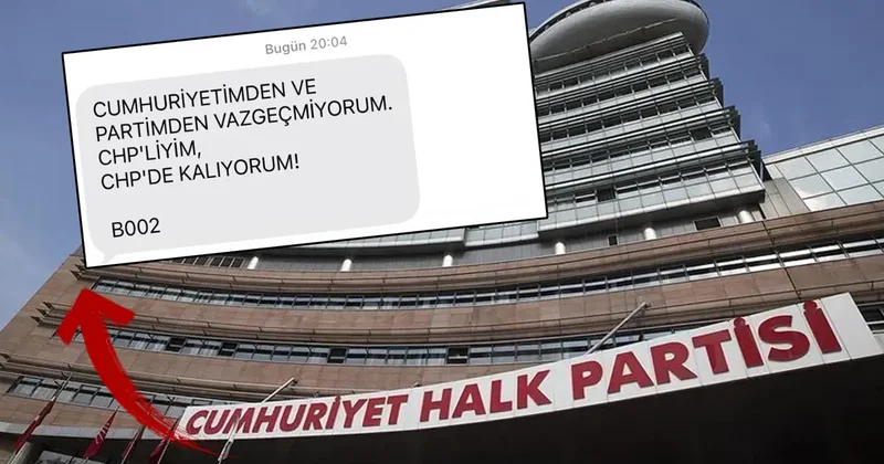 Sosyal medyada gündem olan iddia! İstifalar sonrası CHP lilerin telefonlarına bu mesaj gitti