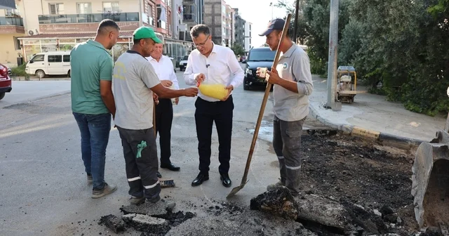Başkan Öküzcüoğlu ndan babasının tarifiyle işçilere serin mola Manisa Haberleri Habertürk Yerel Haberler
