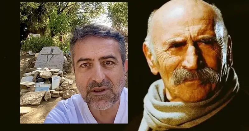 Tuncel Kurtiz in mezarının son hali hayrete düşürdü: Adeta türbeye çevirmişler!