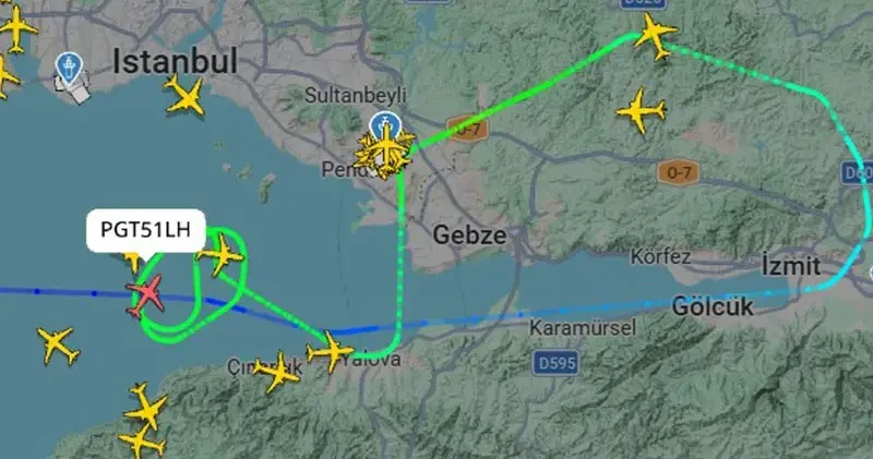 İstanbul’da fırtına; uçaklar havada tur atmak zorunda kaldı