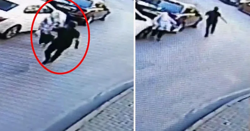 İstanbul da yolda yürüyen kadının ensesine vurup kaçtı