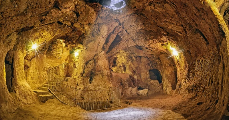 Binlerce insan yerin 18 kat altına saklandı! Dünyanın en büyük yeraltı şehri Derinkuyu yu inşa ettiren o büyük korku neydi?