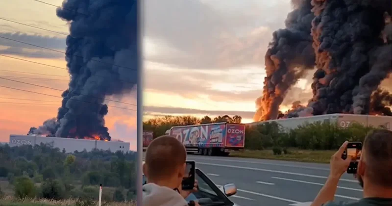 Bir e ticaret devi daha hedef alındı! Yüzlerce kişi tahliye edildi