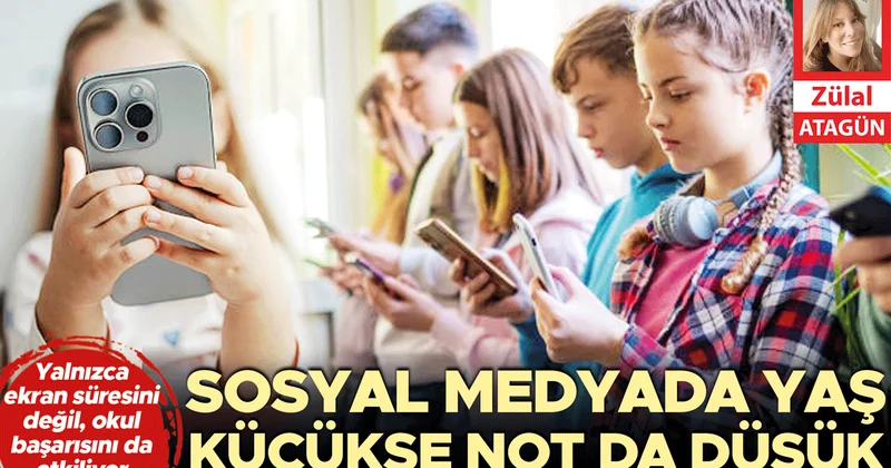 Sosyal medyada yaş küçükse not da düşük