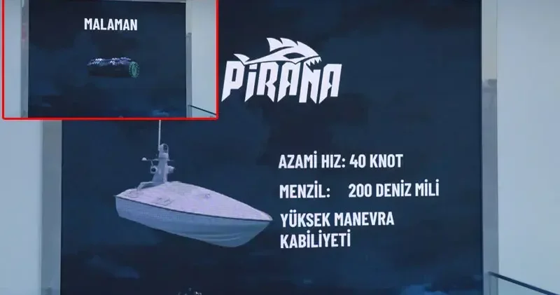 MKE nin milli sistemleri PİRANA VE MALAMAN TEKNOFEST Mavi Vatan da sergilendi