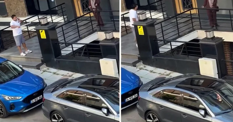 Suçüstü yakaladığı kadının kaçmasına izin vermedi