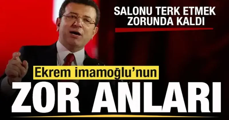 Ekrem İmamoğlu nu terleten belgeler! Salonu terk etmek zorunda kaldı! Peş peşe itiraflar