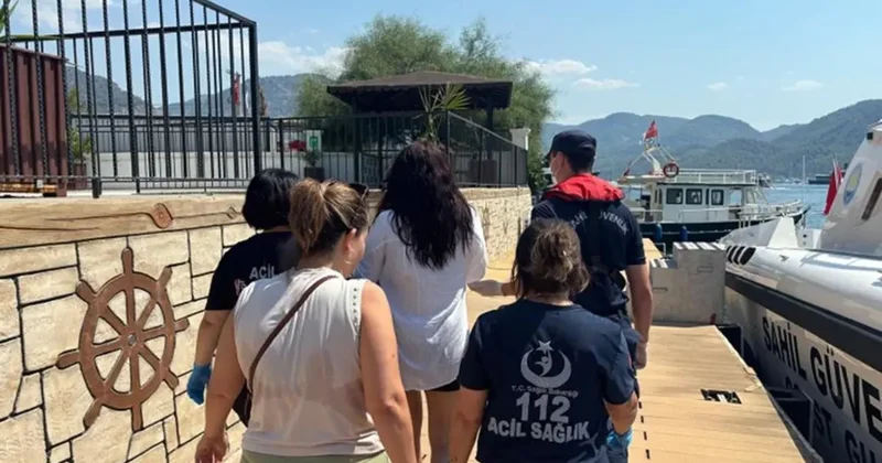 Gezi teknesinde yaralanan vatandaş için tıbbi tahliye