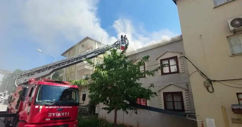 Kışlık yiyecek hazırlığı yangına yol açtı