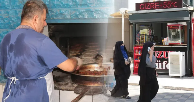 Termometrelerin 55 dereceyi bulduğu Cizre de, fırın ustaları 80 derecede ekmek üretiyor
