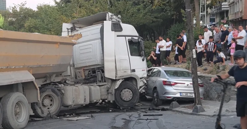 Freni boşalan kamyon 7 aracı biçti Sözcü Gazetesi