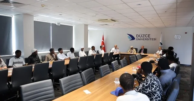 Ruanda Müftüsü Rektör Sözbir ile görüştü Düzce Haberleri Habertürk Yerel Haberler