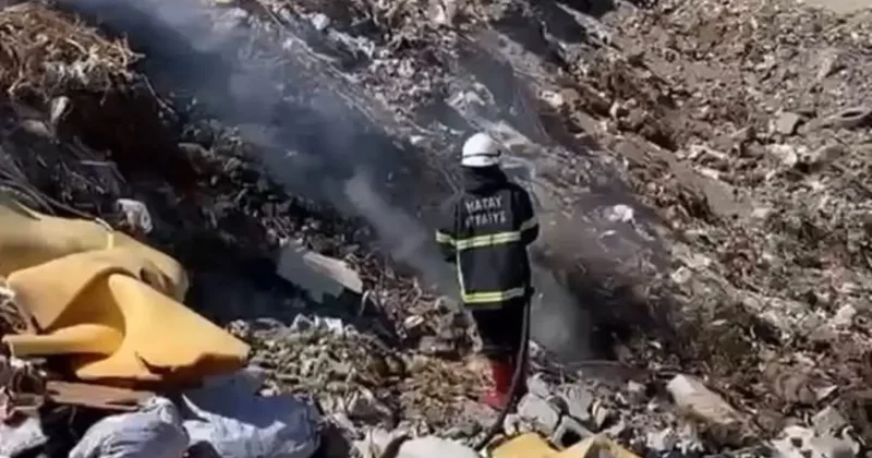 Erzin’de çöplük alanında çıkan yangın kontrol altına alındı