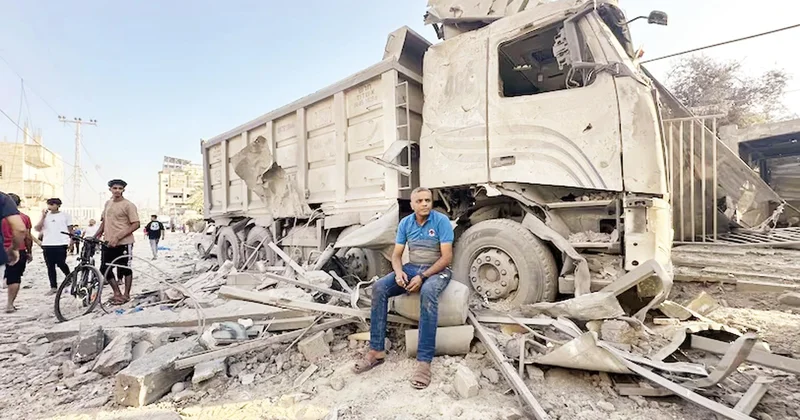 Gazze’de yardım var dağıtacak kamyon yok