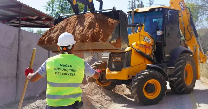 Milas Akyol’daki kireçli su çilesi sona eriyor