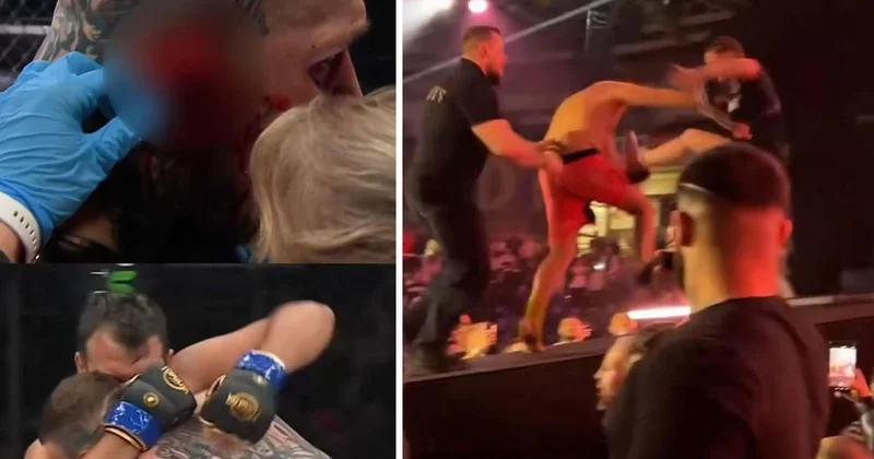 MMA dövüşçüsü rakibinin kulağını ısırdı! Seyircilerin elinden zor kurtuldu