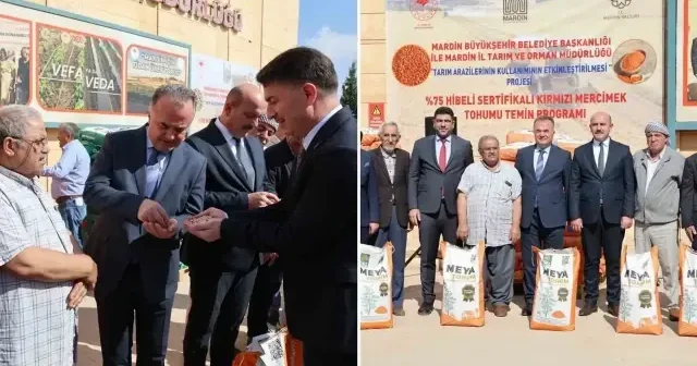 Mardin’de çiftçilere 96 ton hibe destekli nohut ve mercimek tohumu Mardin Haberleri