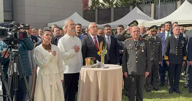 Ukrayna nın bağımsızlığının 34 üncü yılı Ankara da kutlandı
