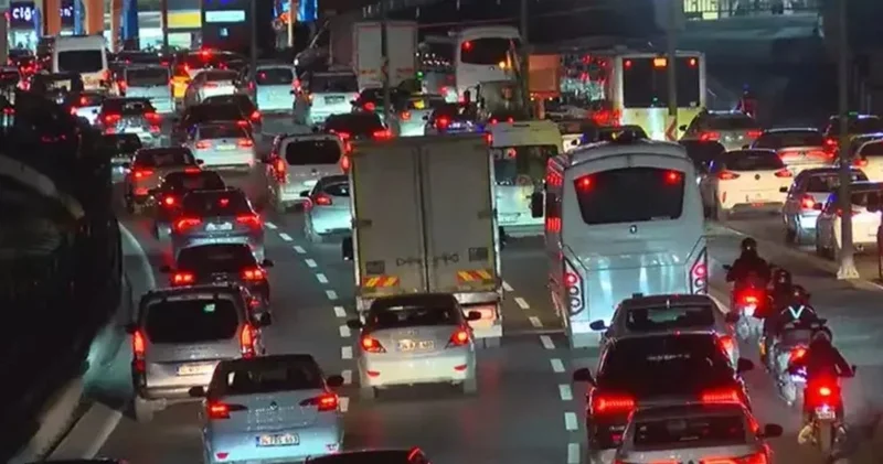 İstanbul da trafik yoğunluğu!